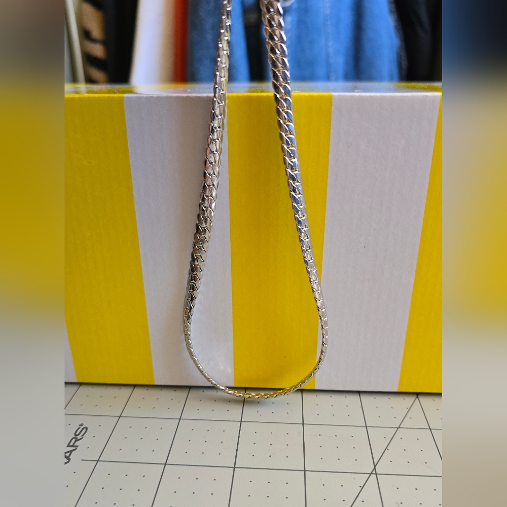 Aldo Silver Tone Chain Necklace